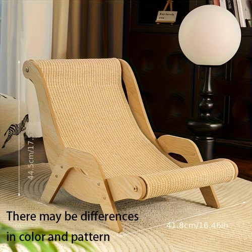 2-In-1 Cat Hammock And Scratching Post Durable Linen Rope Pet Rest
