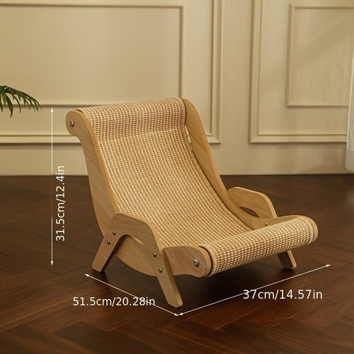 2-In-1 Cat Hammock And Scratching Post Durable Linen Rope Pet Rest