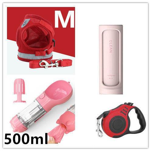 Breathable Mesh Pet Leash With Reflective Design And Matching Belt