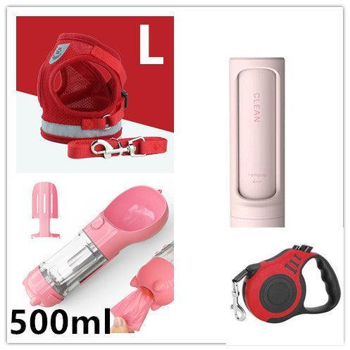 Breathable Mesh Pet Leash With Reflective Design And Matching Belt