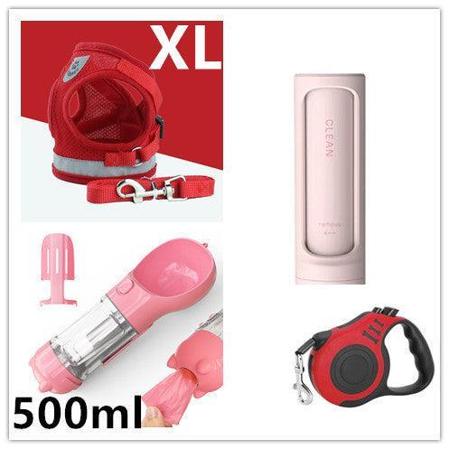 Breathable Mesh Pet Leash With Reflective Design And Matching Belt