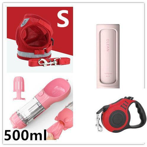 Breathable Mesh Pet Leash With Reflective Design And Matching Belt